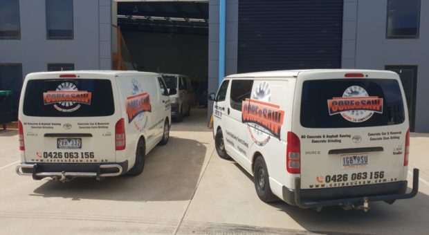 Van for Concrete Cutting Melbourne